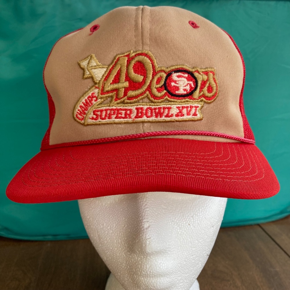 Rare Vintage San Francisco 49ers Super Bowl XVI Champs SnapBack Hat